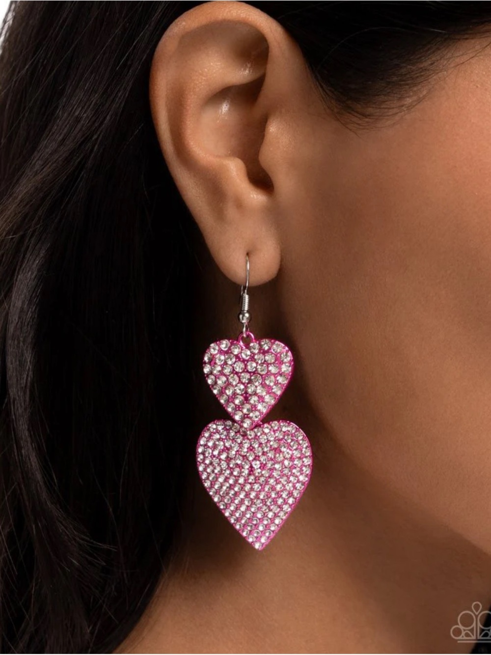 Never Enough Sparkle Pink Earring